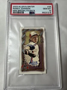 2023 Allen And Ginter Randy Johnson Mini Brooklyn Back /25 Psa 10 Ssp Gem Mint - Picture 1 of 3