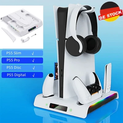 MARKENLOS Effiziente Für PS5 Kühlung Lüfter Fan Für Playstation 5 Controller Ladestation