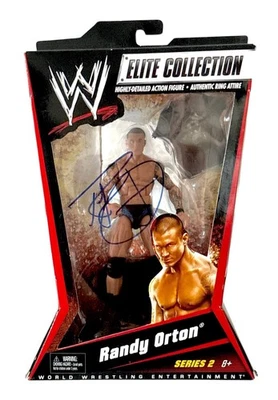 WWE RANDY ORTON FIRMADO ELITE COLLECTION SERIE 2 JUGUETE CON CERTIFICADO DE AUTENTICIDAD JSA MUY RARO RKO Foto 1 de 4