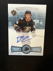 22-23 UD Ultimate Hockey Rookie Signatures Auto USR-BT Brayden Tracey - Picture 1 of 2