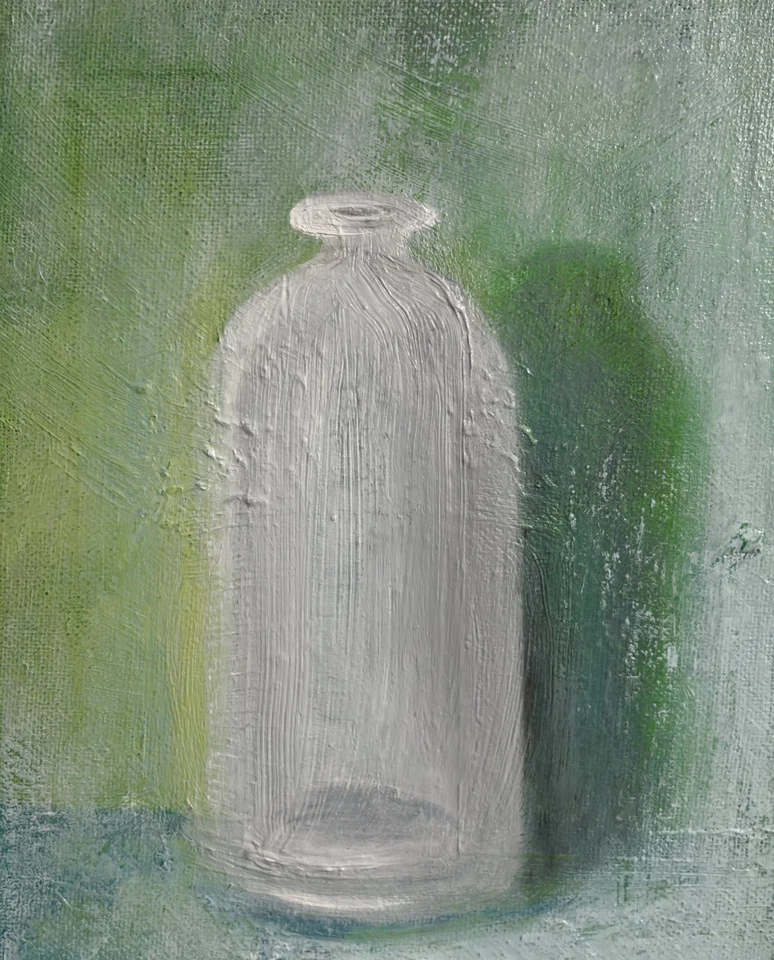 "瓶 #4"" 原版油画瓶 正品证书" — 第 1/4 张图片