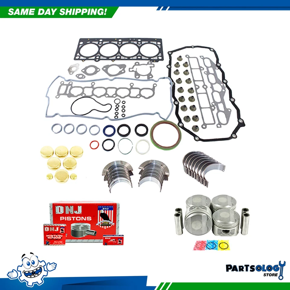 Kit de reconstrucción de motor DNJ EK151 para Chrysler Dodge Breeze Caravan 95-00 2,4 L DOHC Foto 1 de 4