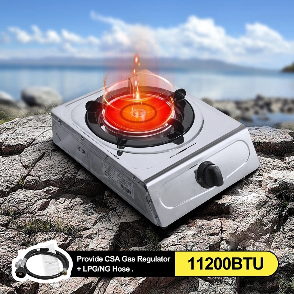 REDSUN TG105 Portable Infrared Gas Stove, Single Burner, Propane Outdoor Camping