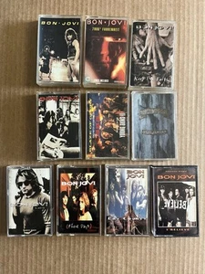 Bon Jovi Music Cassette tape Lot Bundle - hard rock - Picture 1 of 8