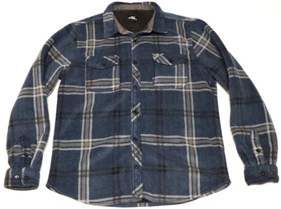 Oneil Hombres Franela Super Polar Botones a Presión Cuadros Chaqueta Camisa Chaqueta Talla M Foto 1 de 4