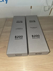 (2) Cajas de almacenamiento de monedas enrolladas para dólares pequeños, grises de Guardhouse - Imagen 1 de 5