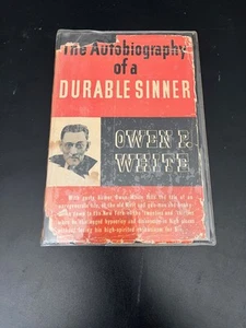 Autobiography of a Durable Sinner Owen P. White Hardcover SIGNED 1942 RARE! - Picture 1 of 6