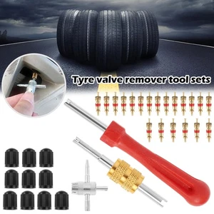 33Pcs Car Tyre Valve Repair Tool Tire Valve Stem Puller Tools Set Snap-in kiHvO - Picture 1 of 9