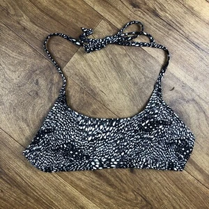 Costume da bagno donna Island Love taglia M nero bianco stampa astratta top bikini top - Foto 1 di 10