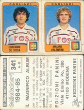 CAGLIARI, de rose - valentini - N.341 - FIGURE FOOTBALLERS PANINI 1984/85 -new