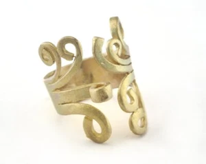 Anillo Ajustable Bucle - Latón Crudo (17 mm 7 EE. UU. Tamaño Interior - Ajustable) 2748 - Imagen 1 de 5