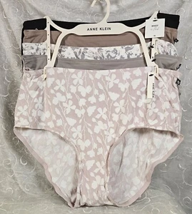Anne Klein 5 calzoncillos de microfibra 1X cepillado suave, negro, rosa claro, violeta y más - Imagen 1 de 5