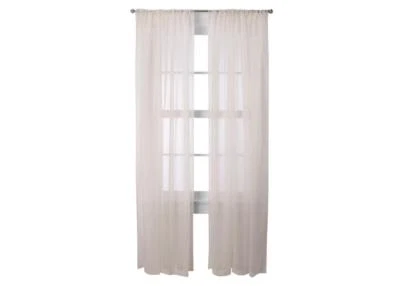 Pair of Two Window Sheers Voile Ivory 60" x 63" Pair Target Curtains New - Image 1 of 3