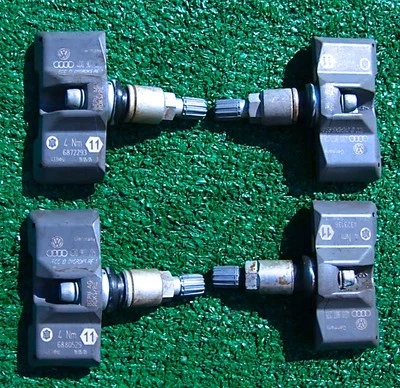 4 OEM Factory AUDI Bentley VW Wheel Tire Pressure Sensor Monitors TPMS 4D0907275 - Image 1 of 4