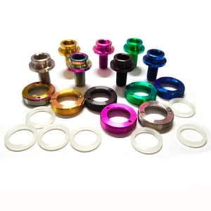 2Pcs M8x15 Titanium Alloy Crank Bolt Bike Crank Bolt Bottom Bracket BB Axle Scre - Picture 1 of 9