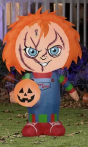 Brand New Factory Sealed GEMMY Chucky Halloween Inflatable 3.5’ Tall - Picture 1 of 3