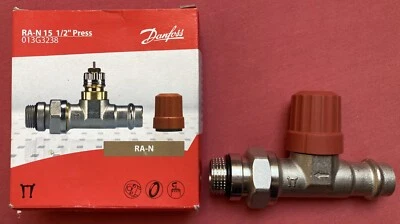 1x Danfoss Ventilgehäuse RA-N 15 Press R 1/2, DG, matt vernickelt 013G3238 - Bild 1 von 4
