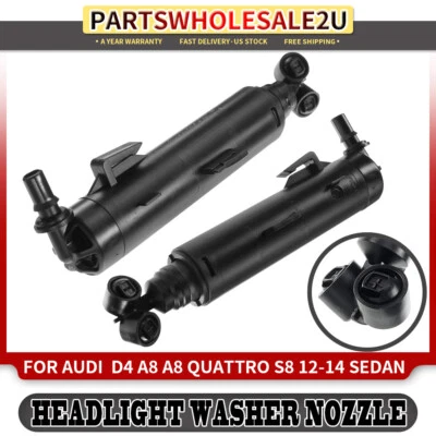 Boquilla de chorro lavadora faros izquierda+derecha 2 piezas para Audi A8 Quattro S8 D4 2012-2017 Foto 1 de 4