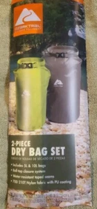 OZARK TRAIL 10L & 5L Coated Dry Bag Set, Water Resistant Roll Top (2 Count) - Picture 1 of 5