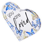 Acrylic Heart Encouragement Gift Decor Acrylic Heart Shaped Keepsake for Desk
