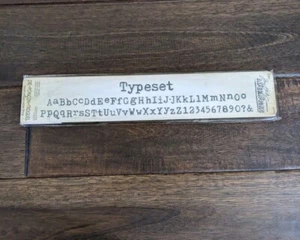 Sizzix Tim Holtz Alterations Sizzlits Die-Typeset Alphabet Decorative Strip - Picture 1 of 4