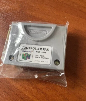 NINTENDO 64 CONTROLLER PAK MEMORY CARD N64 - Immagine 1 di 3
