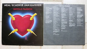 NEAL SCHON & JAN HAMMER - Untold Passion LP CBS 85355 - Bild 1 von 1