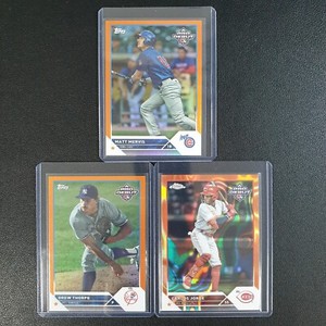 2023 Pro Debut Matt Mervis Orange Foil Drew Thorpe Carlos Jorge Lava Ref /25 3J
