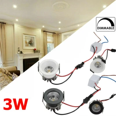 3W LED COB Downlight With Driver Recessed Spot Warm White Home Spotlight - Image 1 of 4