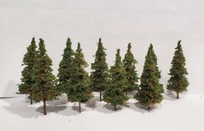 MOOSE CREEK TREES - Fir / Pine Trees (3" x 10 Trees) Model Trees - HO N Z Scale - Image 1 of 4