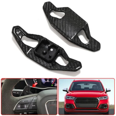 Replace Carbon Fiber Steering Wheel Shift Paddle For AUDI Q5 SQ5 80A 2017-2020  Foto 1 de 4