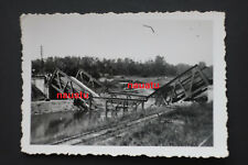 Foto gesprengte Brücke in Houffalize Luxemburg Belgien 1940