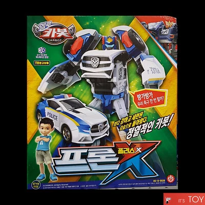 Hello Carbot FRON PRONE POLICE X White Transforming Robot Car for Penta Storm X - Image 1 of 4