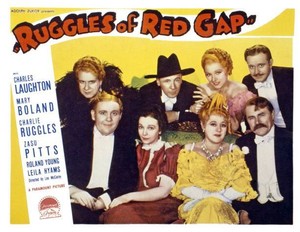 Ruggles Of Red Gap Us Lobby Card Front Charles Laughton Zasu Film Star Old Photo