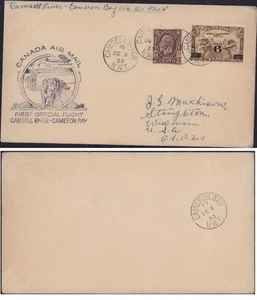 CANADA 1933 COPERTURA VOLO ANTINCENDIO CAMSELL RIVER CAMERON BAY - Foto 1 di 1