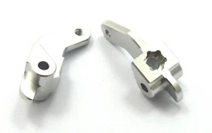 Aluminum Steering Blocks Silver For Team Associated RC10 6216 DR-920040S - Picture 1 of 3