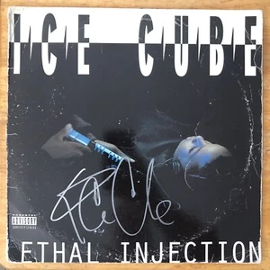 Album disco vinile firmato Ice Cube iniezione letale Lp stampa originale 1993 PROOF - Foto 1 di 9