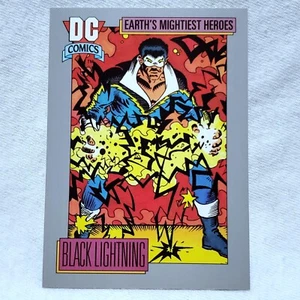 Black Lightning #35 Earth's Mightiest Heroes 1992 DC Comics Card - Foto 1 di 2