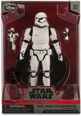Star Wars Elite Series Die-Cast First Order Stormtrooper exclusivo de Disney Store Foto 1 de 2
