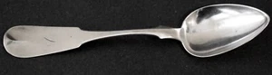 Antique Hannah Robinson Coin Silver Serving Spoon Delaware "C" Mono FreeS&H - Picture 1 of 5