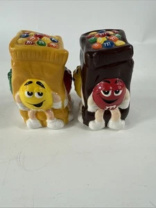 M&M Candy Bag Peanut & Plain M&Ms salt & pepper shakers 2003 - Picture 1 of 8