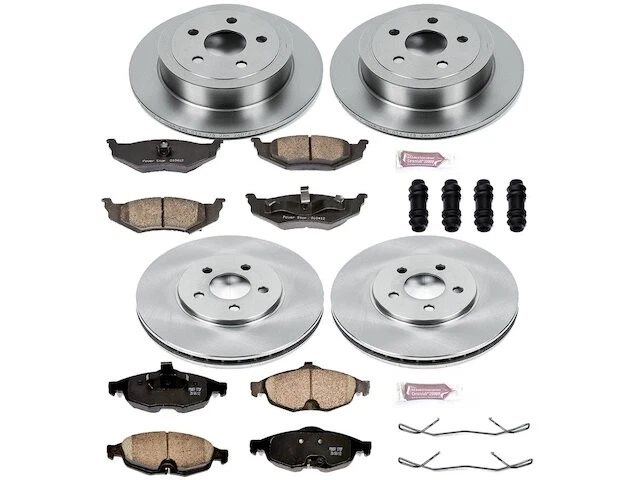 Front and Rear Brake Pad and Rotor Kit For 01-06 Chrysler Sebring GJ18T1 - Image 1 of 1