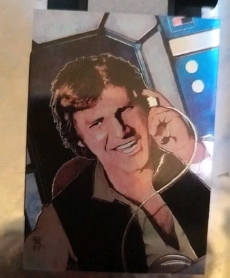 1996 Topps Finest Star Wars Han Solo Holochrome  7 - Image 1 of 4