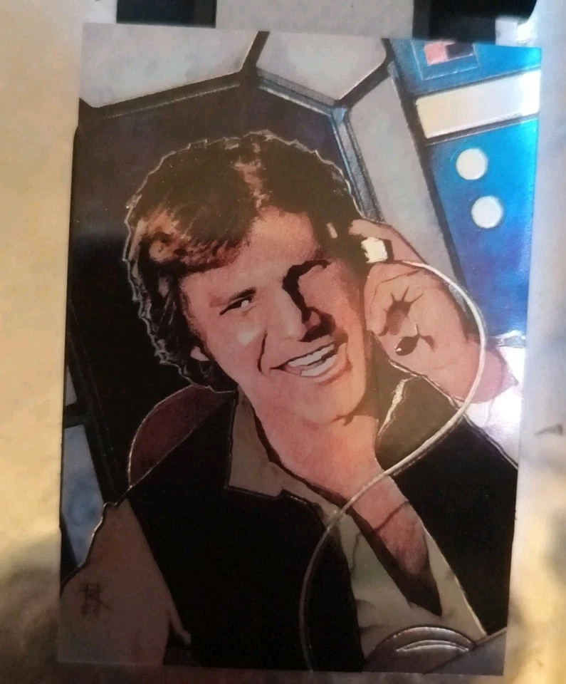 1996 Topps Finest Star Wars Han Solo Holochrome  7 - Image 1 of 4