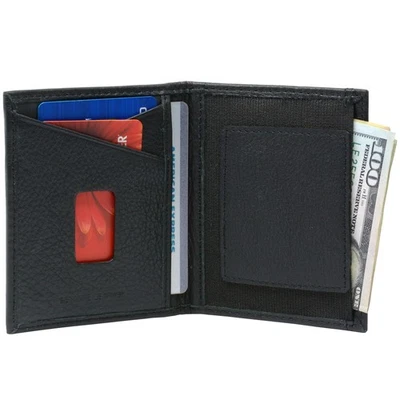 Alpine Swiss RFID Blocking Slim Front Pocket Wallet Leather Business Card Case - Image 1 of 4