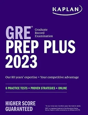 GRE Prep Plus 2023, Includes 6 Prac..., Kaplan Test Pre - Imagen 1 de 2