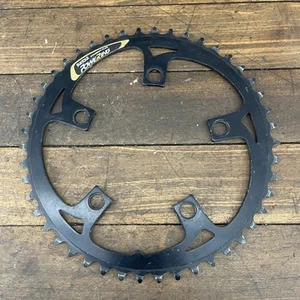 Vintage SR Suntour Chainring 46 Tooth 46t 110 BCD Powering Alloy MTB Black - Picture 1 of 7