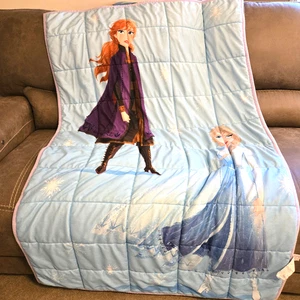 Disney Frozen II Elsa And Anna 4.5 Pounds Weighted Plush Blanket 40 In X 60 In - Picture 1 of 12