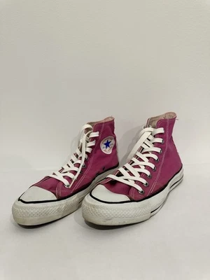 Vintage Converse Chuck Taylor All Star High Top Raspberry Made in USA taglia 6,5 - Immagine 1 di 4
