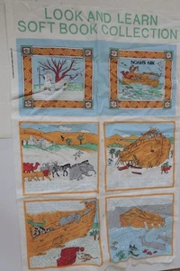 Look and Learn Soft Book Collection Stoff Panel von Princess Fabrics Noah's NEU - Bild 1 von 4